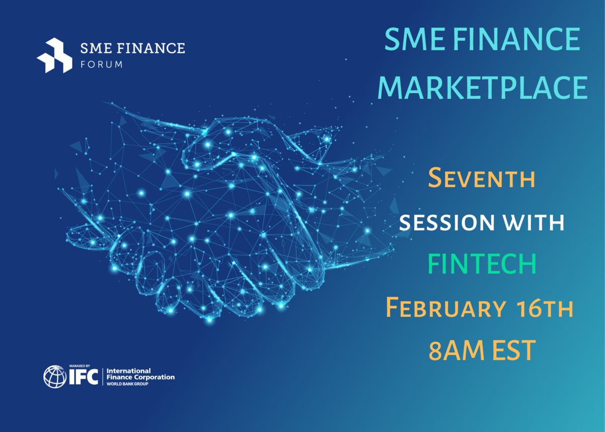 Handshake with sign SME Finance Marketplace 7th session with Fintech on February 16th, 2021