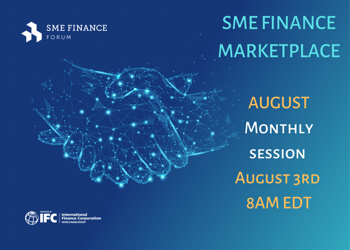 Handshake with sign SME Finance Marketplace August session with Members on August 3rd, 2022
