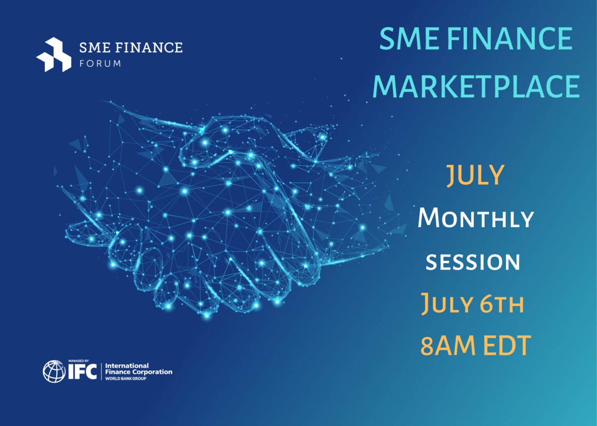 Handshake with sign SME Finance Marketplace July session with Members on July 6th, 2022