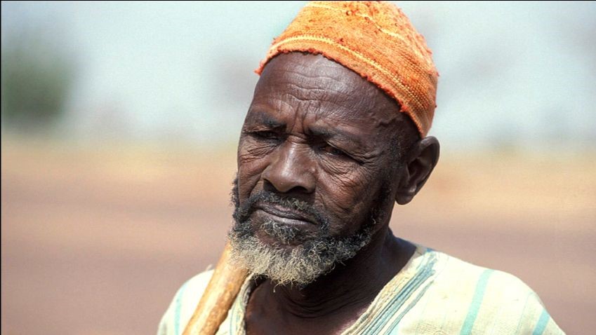 African man closeup. Photo Credit: World Bank / Curt Carnemark