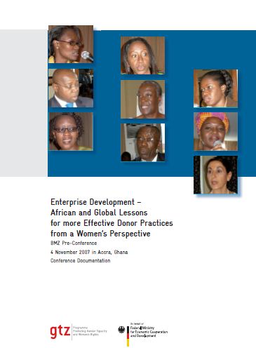 Enterprise Development – African and Global Lessons for more Effective Donor Practices from a Woman’s Perspective