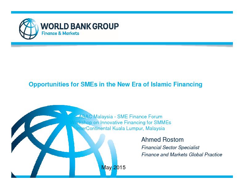 Opportunities for SMEs in the New Era of Islamic Financing