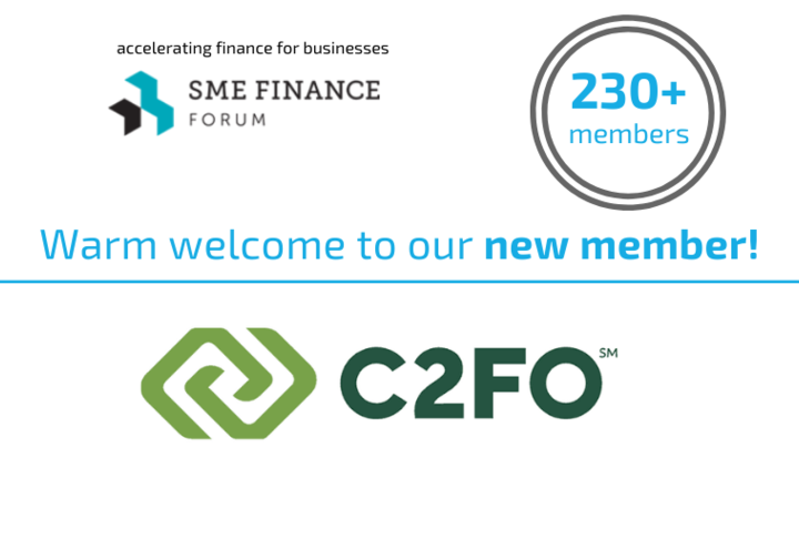 Social Media card to welcome new Member C2FO!