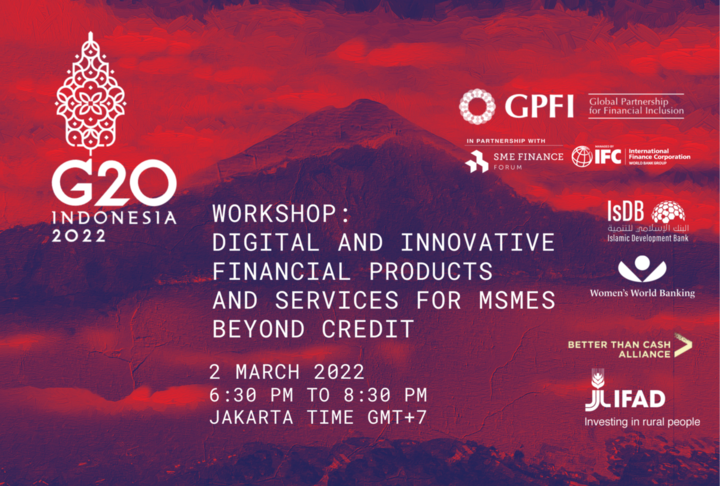 G20 Workshop on Digital and Innovative Financial Products and Services for MSMEs Beyond Credit