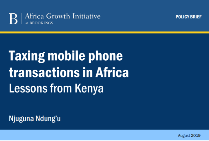 Paper Cover Taxi Mobile Transactions in Africa