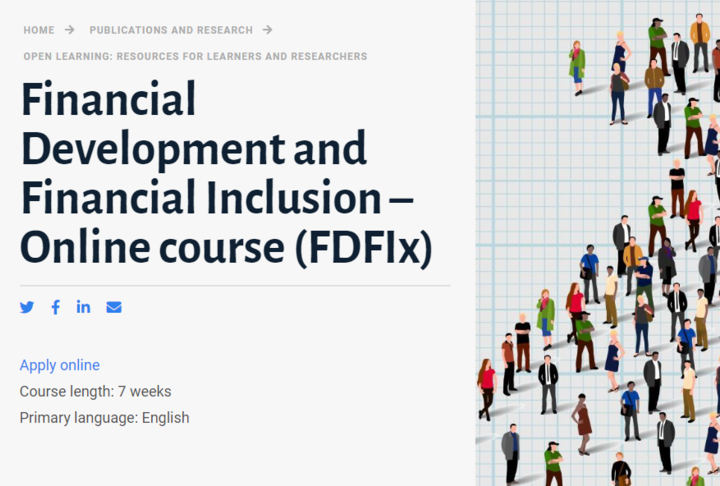 Financial Development and Financial Inclusion – Online course (FDFIx)
