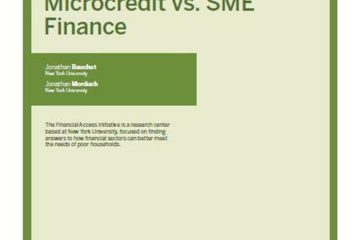 Is Micro Too Small? Microcredit vs. SME Finance