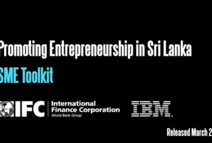 IFC SME toolkit: Promoting entrepreneurship in Sri Lanka