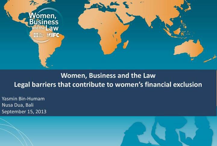 Women, Business and the Law, Legal barriers that contribute to women’s financial exclusion