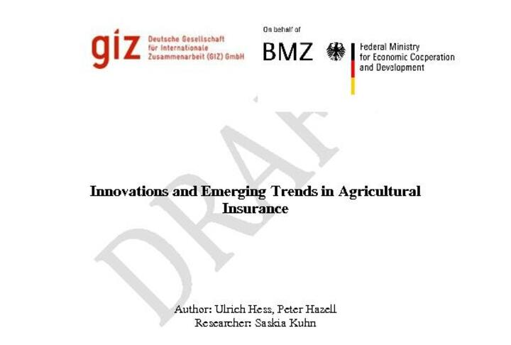 Innovations and Emerging Trends in Agricultural Insurance