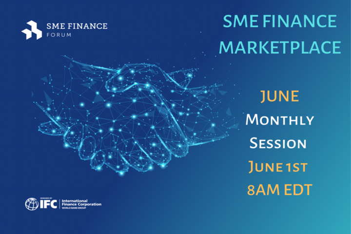 Handshake with sign SME Finance Marketplace June session with Members on June 1st, 2022