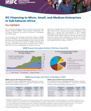 IFC Financing to Micro, Small, and Medium Enterprises in Sub-Saharan Africa